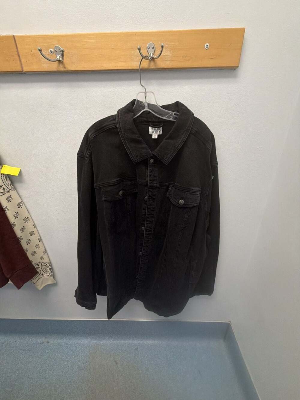 Liberty Blues Black Denim Jacket, 3XL